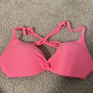 Pink size L bikini top, padded. GUC.